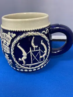 GERMANY EMBOSSED COBALT