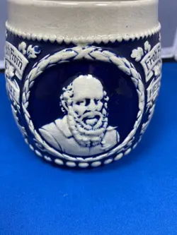 BLUE POTTERY MUG