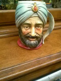VINTAGE MID CENTURY TILSO JAPAN HANDPAINTED MUG 