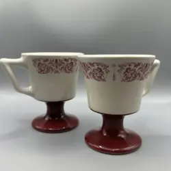 PEDESTAL MUGS RED
