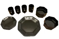 BLACK OCTAGON SET