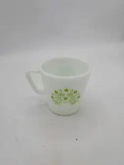 VINTAGE PYREX SUMMER IMPRESSION HONEYDEW GREEN  COFFEE/BEVERAGE MUG