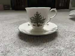 CUP SAUCER CHRISTMAS