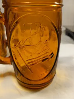 VINTAGE AMBER GLASS