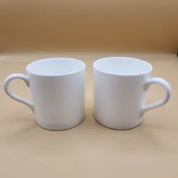 DEMITASSE WHITE MUGS