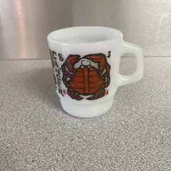 CRAB MILK GLASS