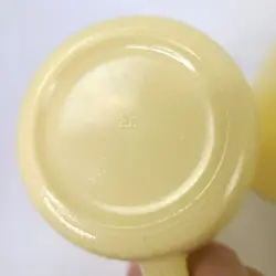 GLASS YELLOW COFFEE