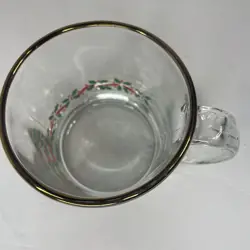 GLASS CHRISTMAS MUGS