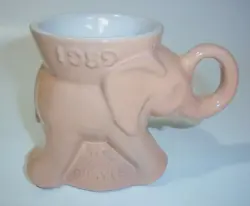 VINTAGE FRANKOMA 1989 REPUBLICAN GOP POLITICAL ELEPHANT MUG CUP