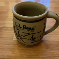 VINTAGE L.L. BEAN STONEWARE MUG 1980S