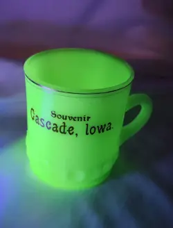 JADEITE GLASS SOUVENIR