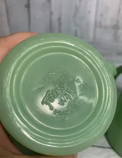 GREEN HANDLE MUGS