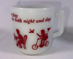 CHILD'S MILK GLASS