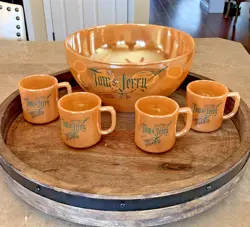 PEACH LUSTERWARE PUNCH
