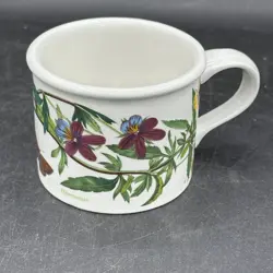 PORTMEIRION BOTANIC GARDEN DRUM FLAT CUP ONLY VIOLA HEARTSEASE MINT VTG