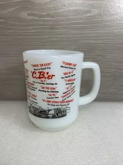 TRUCKER MILK GLASS