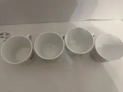 SET OF 4 VINTAGE CORNING WARE CORELLE WILDFLOWER COFFEE TEA CUPS/ MUGS