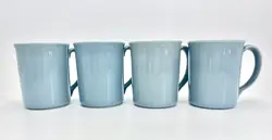 VINTAGE CORNING WARE COFFEE MUGS CUPS LIGHT BLUE LOT OF 4
