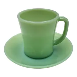 CUP SAUCER JADEITE