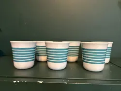 CORNING TEAL STRIPES