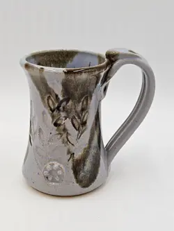 POTTERY MUG FLOWERS