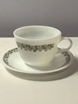GREEN PYREX CORELLE