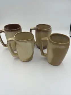 BROWN/YELLOW COFFEE CUPS