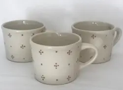 VTG NEW COUNTRY GEAR HARTSTONE MUGS RED DOTS SET OF THREE