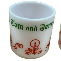 3PC MILK GLASS