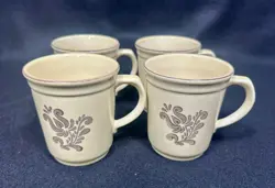 SET OF 4 PFALTZGRAFF VILLAGE PATTERN VINTAGE 289 COFFEE & TEA MUG 10OZ