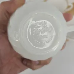 MILK GLASS TEA