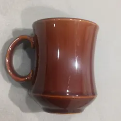 BROWN STONEWARE MUGS