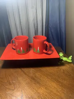 PLATE TRAY RED