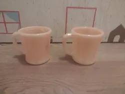 TWO VINTAGE PEACH