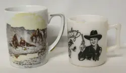 2-VINTAGE WESTERN MUGS