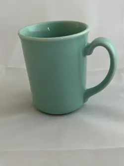 VINTAGE CORNING WARE COFFE MUG, TURQUOISE/AQUA, MADE IN USA GREAT CONDITION