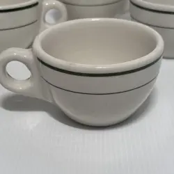 CUP WHITE GREEN