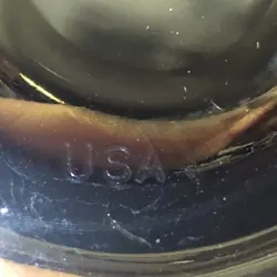 GLASS PEDESTAL FOOTED