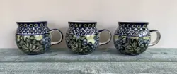 VINTAGE BOLESLAWIEC POLISH POTTERY  MUGS