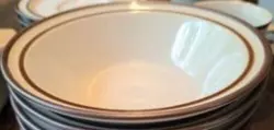 VINTAGE NORITAKE STONEWARE TUNDRA SAUCE/FRUIT 5 1/2 IN BOWLS, SET OF 2