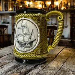 TEXTURED SAILBOAT STEIN