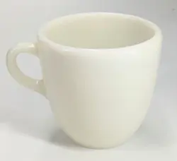 VINTAGE CORNING MILK GLASS COFFEE MUG MADE USA
