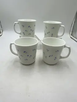 CORNING BLUE FLOWER