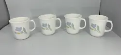 CORELLE CORNING WARE FRIENDSHIP COFFEE CUP / MUG  SET OF 4 VINTAGE