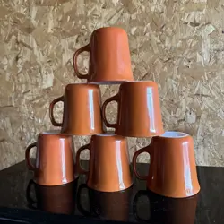 ORANGE COFFEE CUPS