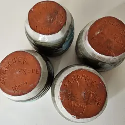 POTTERY CUPS SET
