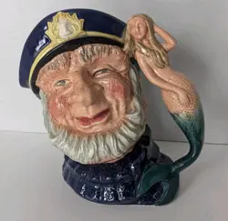ROYAL DOULTON VINTAGE OLD SALT SEA CAPTAIN MERMAID LARGE 7.5
