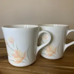 CORNING PEACH FLORAL