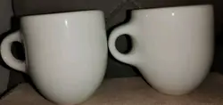 WHITE VINTAGE MUGS