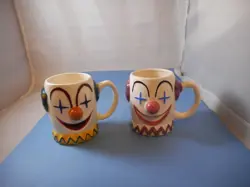 POTTERY CLOWN MUG